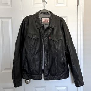 Levi’s Black Leather Jacket